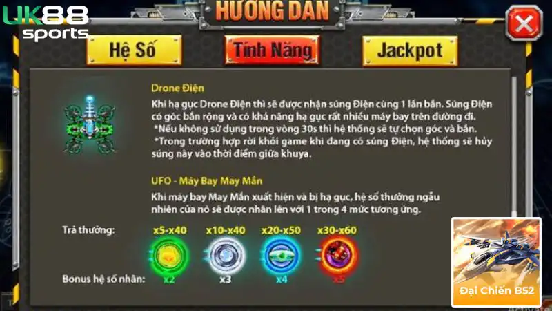 Game bắn máy bay đổi thưởng này có nhiều loại chiến cơ