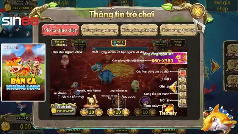 Bùng nổ với game Bắn cá săn khủng long cực cháy